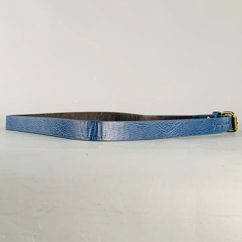 SCOTCH AND SODA Size 38 Blue Leather Belt