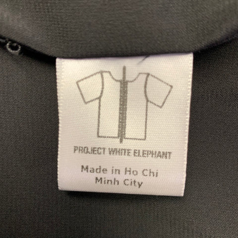 PROJECT WHITE ELEPHANT Size XL Black Blue Cotton Blend Jacket