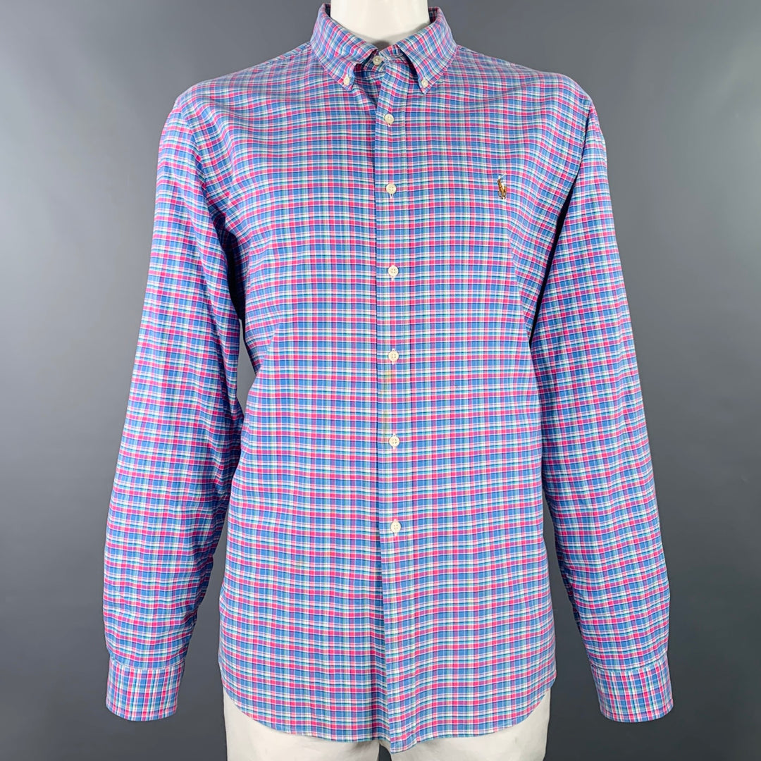 Ralph Lauren Mens LS Button Up Shirt Pink Ralph Lauren Mens LS Button Up Shirt Pink