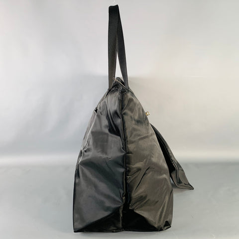 TUMI Just in Case Black Nylon Packable Tote Bag