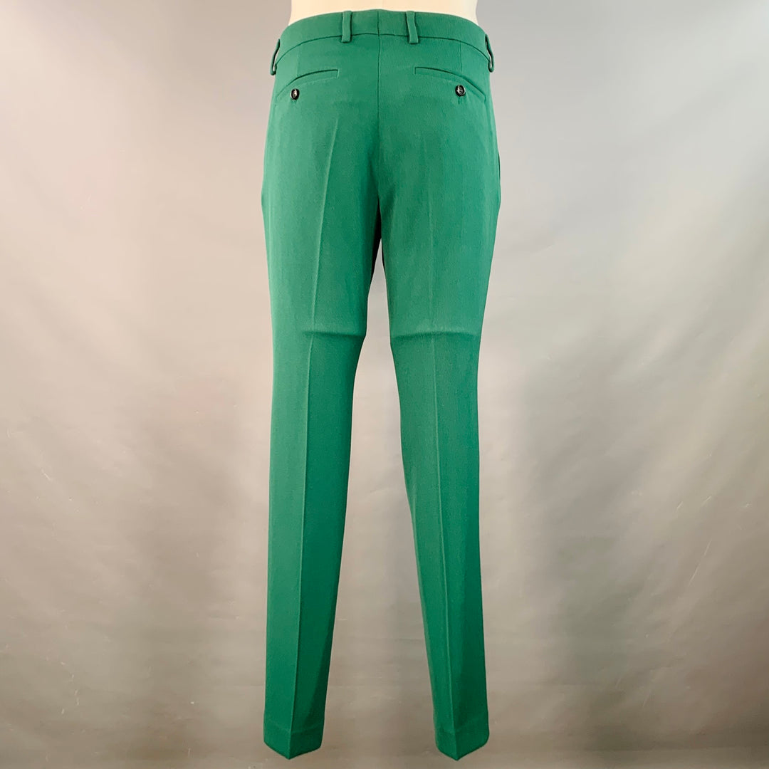 AMI by ALEXANDRE MATTIUSSI Size 38 Green Wool Notch Lapel Suit