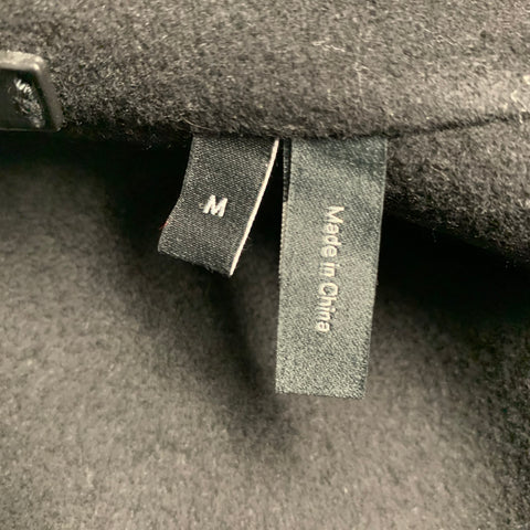 THEORY Size M River Black Cashmere Wool Snaps Jacket