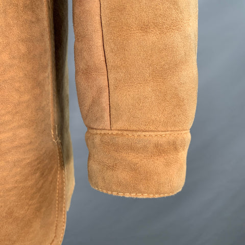 POLO by RALPH LAUREN Vintage Size XL Beige Shearling Snaps Jacket