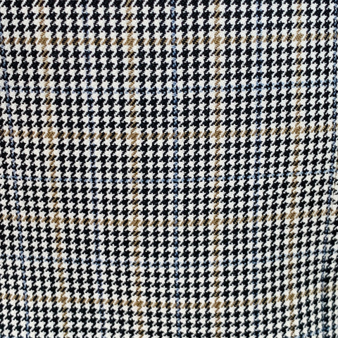 BURBERRY LONDON Size 38 Black Beige White Houndstooth Wool Sport Coat