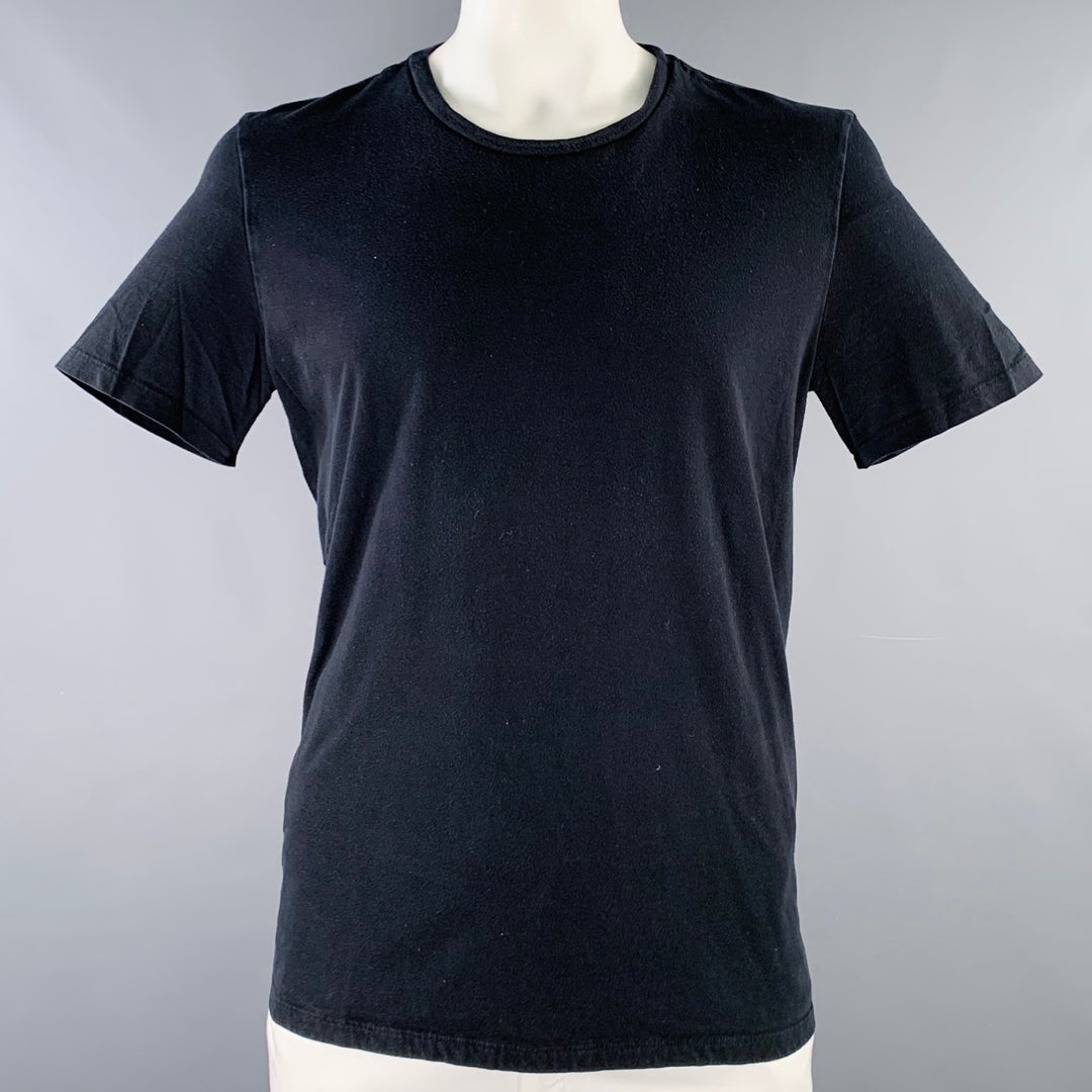 MAISON MARTIN MARGIELA Size 44 Black Cotton Crew Neck T-shirt