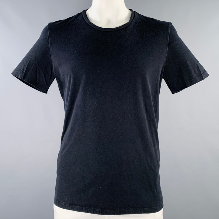MAISON MARTIN MARGIELA Size 44 Black Cotton Crew Neck T-shirt