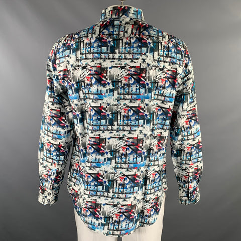 ROBERT GRAHAM Size L Multi-Color Abstract Cotton Button Up Long Sleeve Shirt