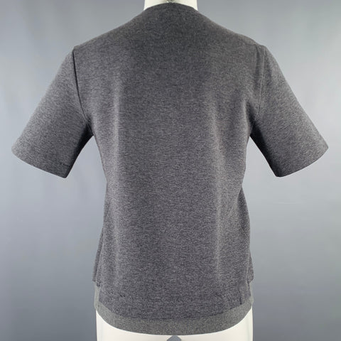 MARNI Size S Grey Cotton Nylon Short Sleeve T-shirt