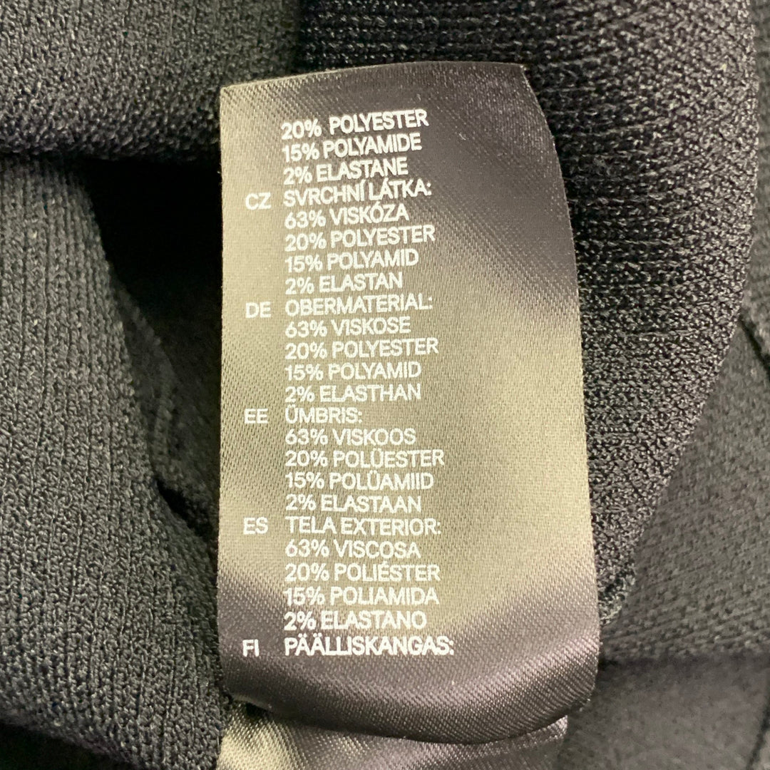 ALEXANDER WANG x H&M Size S Black Textured Viscose Hooded Sweatshirt