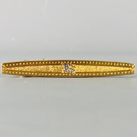 BURBERRY Vintage Gold Silver Horse Logo Metal Tie Clip
