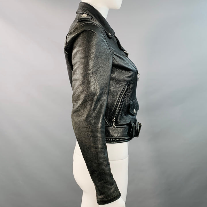 PERFECTO by SCHOTT Size XS Black Leather Motorcycle Jacket