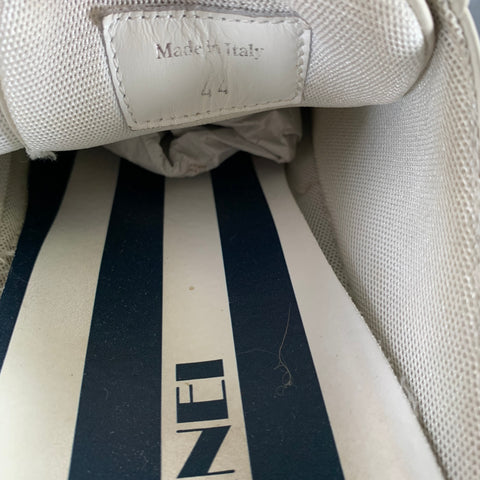 SUNNEI Size 11 Cream White Slip On Sneakers