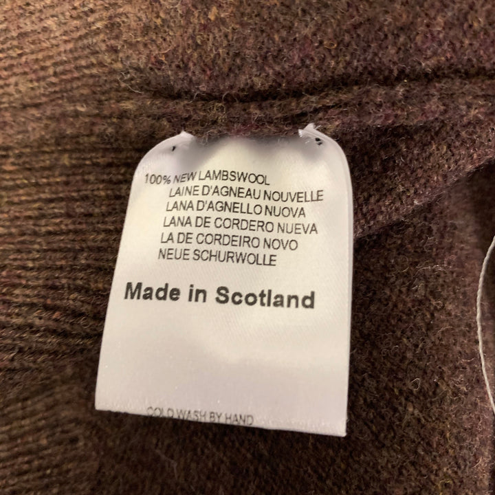 O'CONNELL'S Size M Brown Wool Oversized Vest