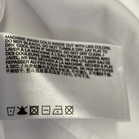 HELMUT LANG Size M White Cotton Blend Button Up Long Sleeve Shirt