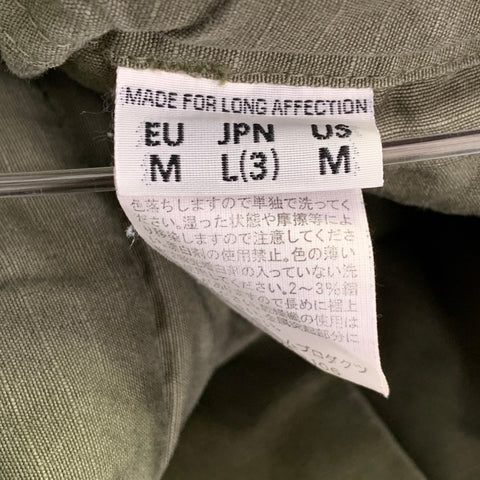 ORSLOW Size M Green Cotton Elastic Waistband Casual Pants