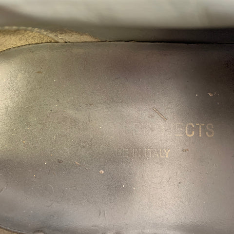COMMON PROJECTS Size 10 Grey Leather Low Top Sneakers