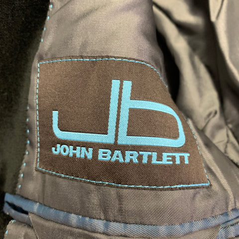 JOHN BARTLETT Size 38 Black Velvet Single Breasted Sport Coat