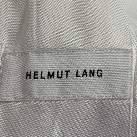 HELMUT LANG Size 8 Cream Viscose Cotton Woven Jacket Blazer
