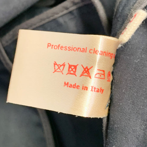MARNI Size 2 Black Cotton Bishop Sleeve Zip Up Hooded Jacket