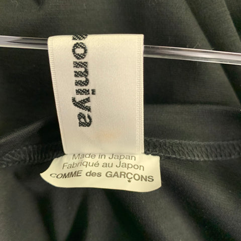 NOIR KEI NINOMIYA Size M Black Cotton Blend Balloon Sleeves Crew Neck Dress Top