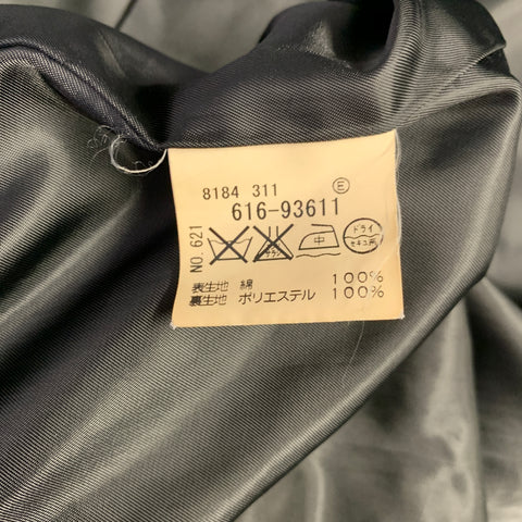 TAKEO KIKUCHI Size L Black Cotton Zip Up Coat