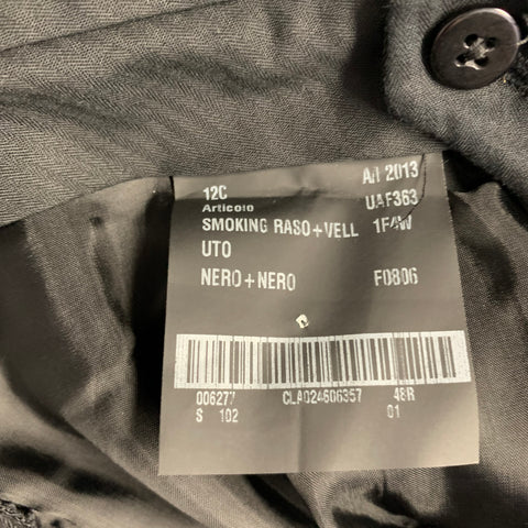 Pantalon habillé PRADA taille 32 en laine mélangée noire à braguette boutonnée