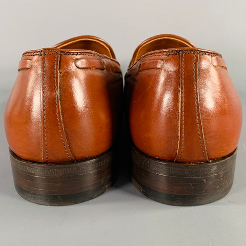 ALDEN Size 10 Brown Leather Tassels Loafers