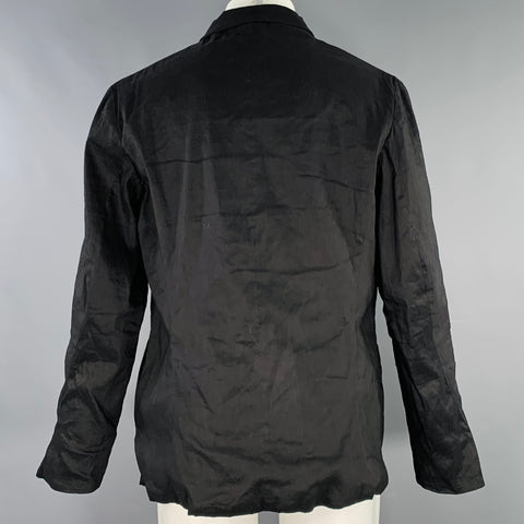 M.A+ Size M Black Hook Eye Jacket