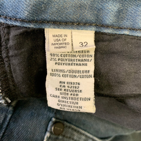 Jean droit régulier HELMUT LANG Taille 32 Bleu marine délavé