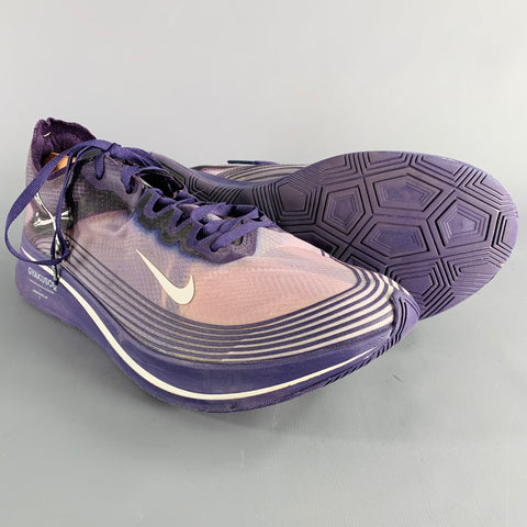 NIKE x UNDERCOVER Size 12 Zoom Fly Purple Mesh Athletic Sneakers