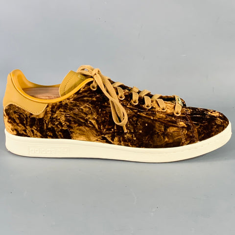ADIDAS Limited Edition Size 12 Copper Velvet Low Top Lace- Up Sneakers