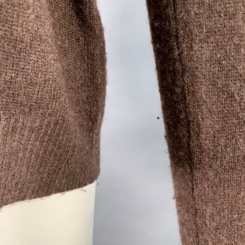 360 CASHMERE Size S Brown Cashmere Crew Neck Pullover