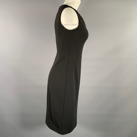 CALVIN KLEIN Size 2 Black Polyester Blend Sleeveless Dress