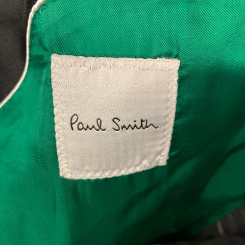 PAUL SMITH Chest Size 42 Black Wool  Mohair Shawl Collar Sport Coat