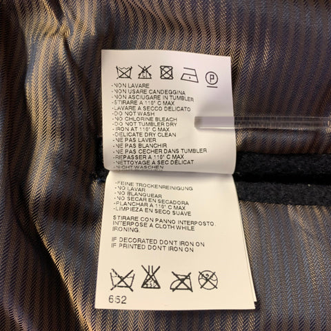 MARC JACOBS Size XXL Navy Cashmere Military Coat