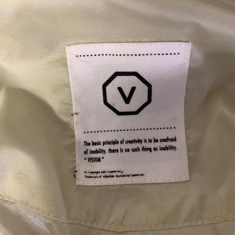 VISVIM SS2010 Size L Cream Starfruit Nylon Zip Up Jacket