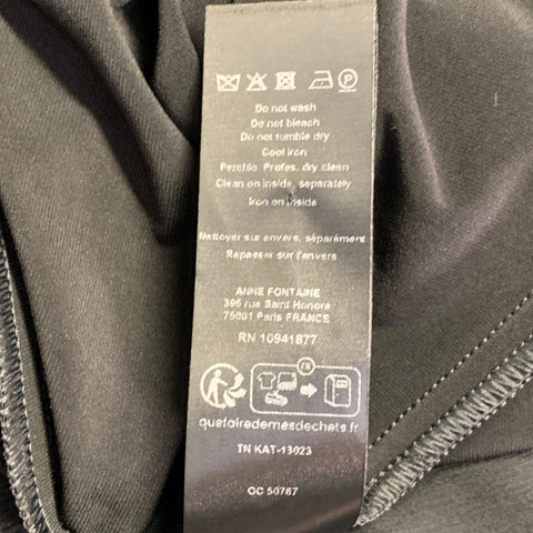 ANNE FONTAINE Size M Ballet Black Polyester Blend Cape Knee Length Dress