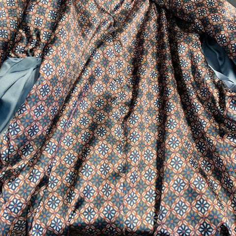 TED BAKER Size 46 Navy Pink Contrast Stitch Polyester Blend Suit