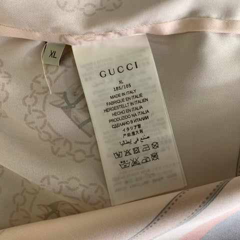 GUCCI Size L Beige Tan & Navy Equestrian Polyester Tracksuits & Sets
