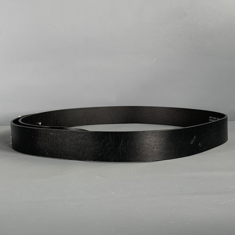 J.LINDEBERG Size 34 Black Silver Leather Belt