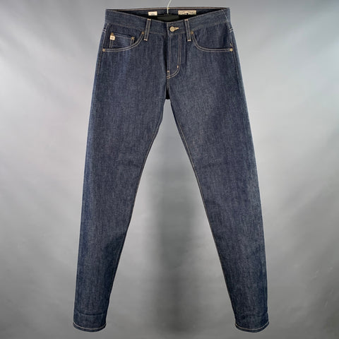 ADRIANO GOLDSCHMIED Limited Edition Size 31 Blue Indigo 13oz Cotton Selvedge Slim Jeans