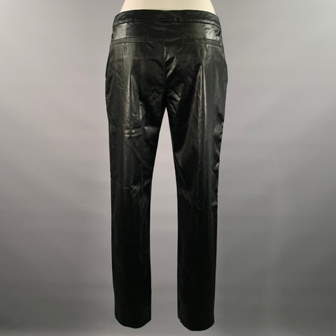 DRIES VAN NOTEN Size 4 Black Acetate Blend Low Rise Pants