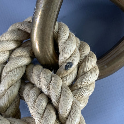 RALPH LAUREN One Size Beige Brass Rope Belt