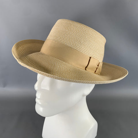 ERIC JAVITS Cream Tan Woven Hats