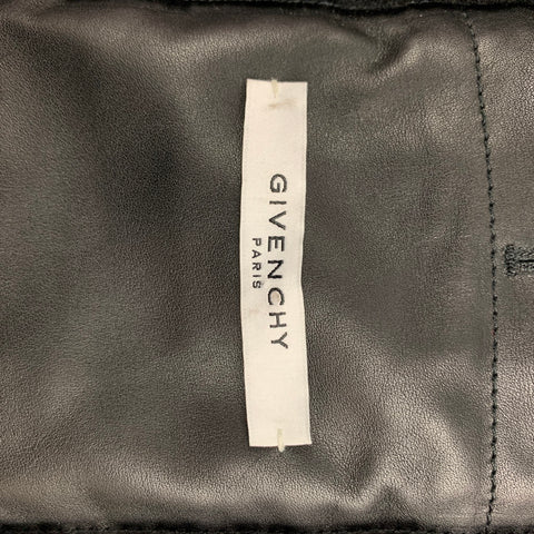 GIVENCHY by Ricardo Tisci FW 2017 Size 38 Black Silver Studded Leather Blouson Jacket