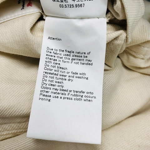 VISVIM -Chaqueta de plumón Wawona -Talla L Abrigo con cremallera de lino y lana de tweed negro y beige