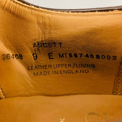 CROCKETT & JONES Size 10 Brown Suede Split Toe Lace Up Shoes