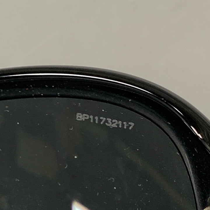 PRADA Black Acetate Square Sunglasses