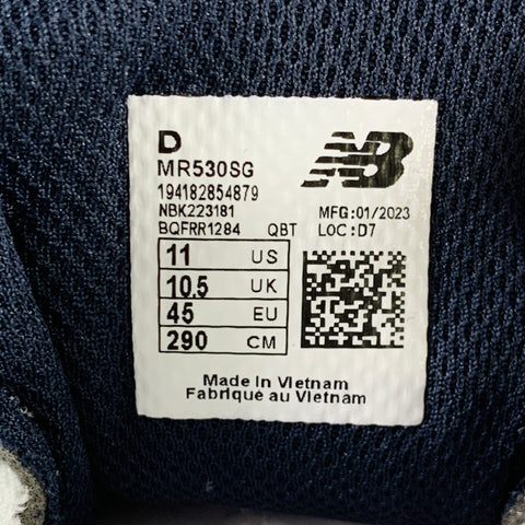 NEW BALANCE Size 11 530 White Black Color Block Mesh Athletic Sneakers