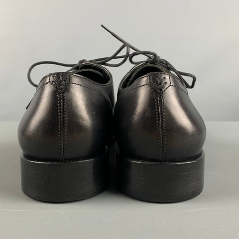 JOHN VARVATOS Size 11 Black Leather Lace Up Shoes
